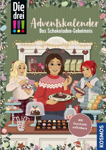 Buchcover und Innenansicht für das Buch: Die drei !!!, Das Schokoladen-Geheimnis