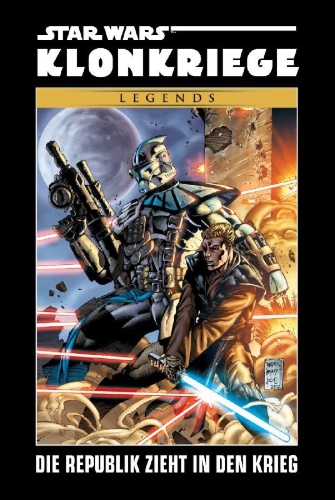 Buchcover und Innenansicht für das Buch: Star Wars Comics: Klonkriege Deluxe