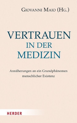Buchcover und Innenansicht für das Buch: Vertrauen in der Medizin