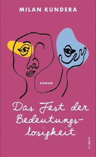 Buchcover und Innenansicht für das Buch: La fête de l'insignifiance