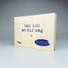 Buchcover und Innenansicht für das Buch: Was ich an dir mag - Miniversion