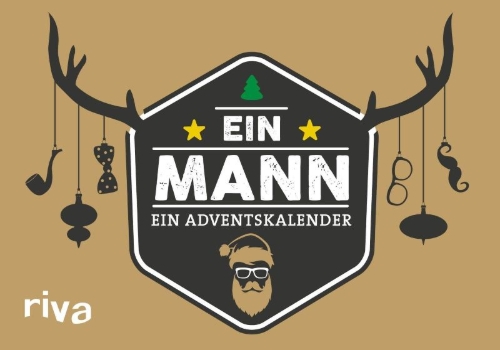 Buchcover und Innenansicht für das Buch: Ein Mann, ein Adventskalender