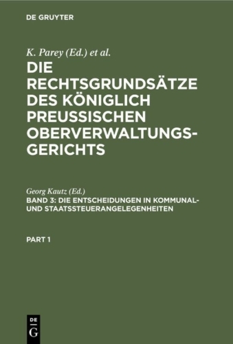 Buchcover und Innenansicht für das Buch: Die Entscheidungen in Kommunal- und Staatssteuerangelegenheiten