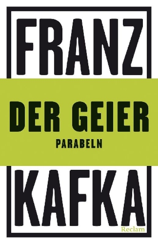 Buchcover und Innenansicht für das Buch: Der Geier. Parabeln