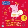 Buchcover und Innenansicht für das Buch: Peppa Wutz Bilderbuch: Peppas schönste Weihnachtsgeschichten