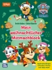 Buchcover und Innenansicht für das Buch: PAW Patrol Mitmachbuch: Mein weihnachtlicher Mitmachblock