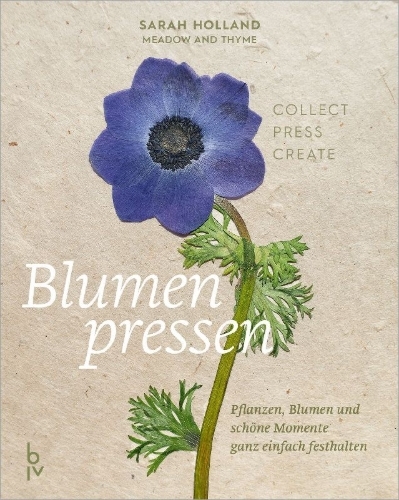 Buchcover und Innenansicht für das Buch: The Pressed Flower Handbook