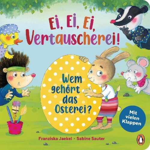 Buchcover und Innenansicht für das Buch: Ei, Ei, Ei - Vertauscherei! - Wem gehört das Osterei?