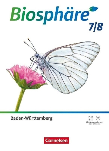 Buchcover und Innenansicht für das Buch: Biosphäre Sekundarstufe I 7./8. Schuljahr - Gymnasium Baden-Württemberg - Schulbuch