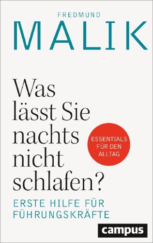 Buchcover und Innenansicht für das Buch: Was lässt Sie nachts nicht schlafen?