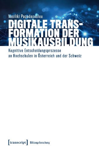 Buchcover und Innenansicht für das Buch: Digitale Transformation der Musikausbildung
