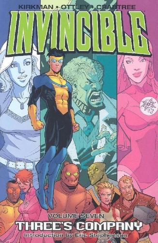 Buchcover und Innenansicht für das Buch: Invincible Volume 7: Three's Company