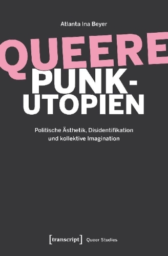 Buchcover und Innenansicht für das Buch: Queere Punk-Utopien
