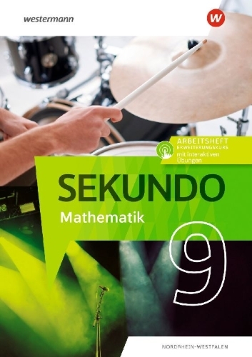 Buchcover und Innenansicht für das Buch: Sekundo Arbeitsheft 9E mit interaktiven Übungen. Mathematik für differenzierende Schulformen. NRW