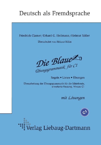 Buchcover und Innenansicht für das Buch: Die Blaue. Übungsgrammatik für C1