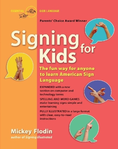 Buchcover und Innenansicht für das Buch: Signing for Kids