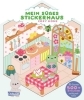 Buchcover und Innenansicht für das Buch: Mein süßes Stickerhaus: Cozy Home