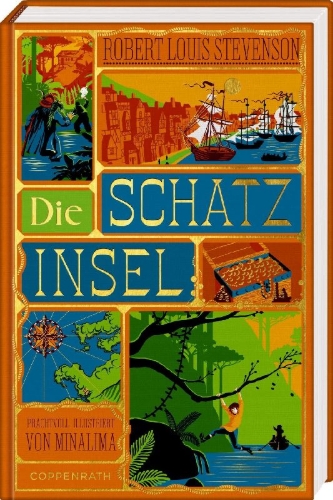 Buchcover und Innenansicht für das Buch: Die Schatzinsel