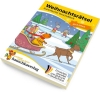 Buchcover und Innenansicht für das Buch: Weihnachtsrätsel - Kunterbunter Vorschulblock ab 5 Jahre