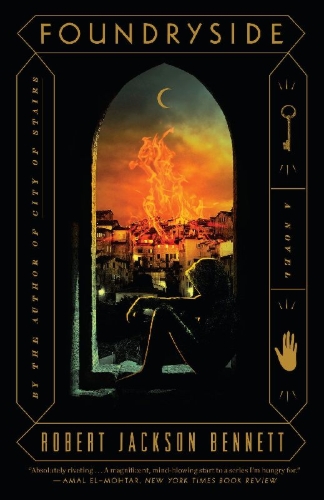 Buchcover und Innenansicht für das Buch: Foundryside