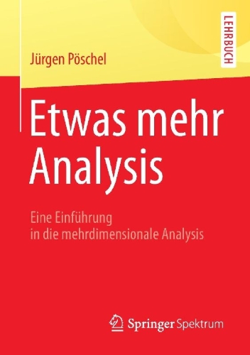 Buchcover und Innenansicht für das Buch: Etwas mehr Analysis
