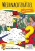 Buchcover und Innenansicht für das Buch: Weihnachtsrätsel - Rätselblock ab 8 Jahre