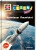 Buchcover und Innenansicht für das Buch: WAS IST WAS Erstes Lesen SPACE: Abenteuer Raumfahrt