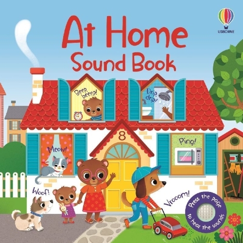 Buchcover und Innenansicht für das Buch: At Home Sound Book