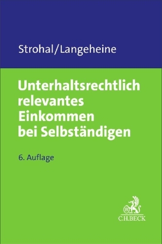Buchcover und Innenansicht für das Buch: Unterhaltsrechtlich relevantes Einkommen bei Selbständigen