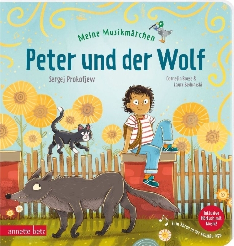 Buchcover und Innenansicht für das Buch: Meine Musikmärchen - Peter und der Wolf (Meine Musikmärchen)