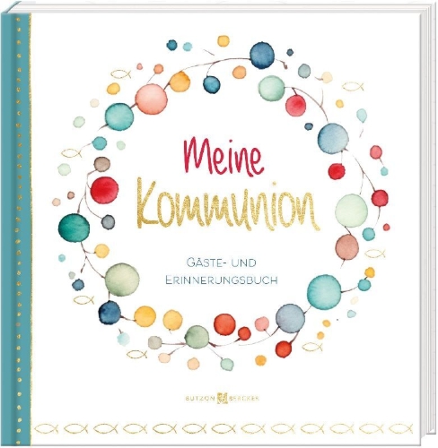 Buchcover und Innenansicht für das Buch: Meine Kommunion