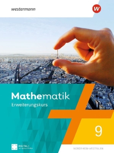 Buchcover und Innenansicht für das Buch: Mathematik 9E. Schulbuch. Für Nordrhein-Westfalen