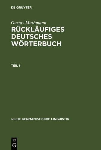 Buchcover und Innenansicht für das Buch: Rückläufiges deutsches Wörterbuch