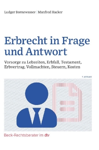 Buchcover und Innenansicht für das Buch: Erbrecht in Frage und Antwort