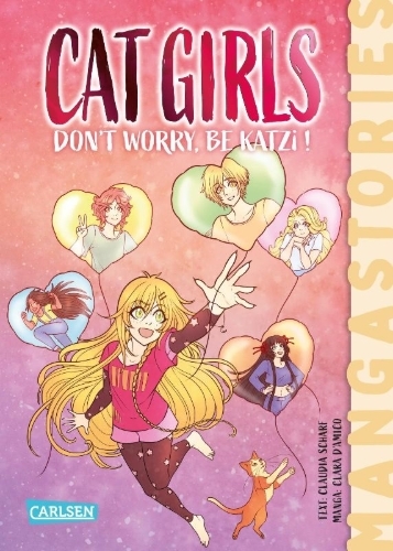 Buchcover und Innenansicht für das Buch: CAT GIRLS Band 4:  Don't worry, be Katzi!