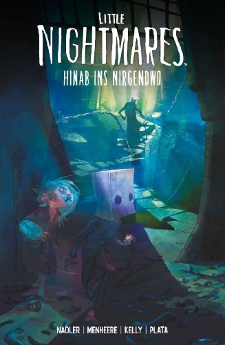 Buchcover und Innenansicht für das Buch: Little Nightmares: Hinab ins Nirgendwo