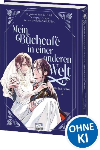 Buchcover und Innenansicht für das Buch: ISEKAI NI KYUSEISHU TOSHITE YOBAREMASHITAGA, ARASA NIWA MURI NANODE, HISSORI BOOKCAFE HAJIMEMASHITA.