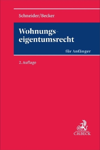 Buchcover und Innenansicht für das Buch: Wohnungseigentumsrecht