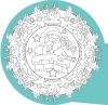 Buchcover und Innenansicht für das Buch: Winter-Mandalas