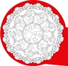 Buchcover und Innenansicht für das Buch: Winter-Mandalas