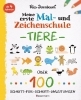 Buchcover und Innenansicht für das Buch: Meine erste Mal- und Zeichenschule - Tiere. Ab 4 Jahren