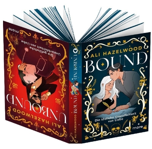 Buchcover und Innenansicht für das Buch: Bound and Unbound. A Paranormal Novella Duology