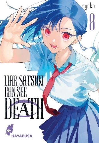 Buchcover und Innenansicht für das Buch: Usotsuki Satsuki wa Shi ga Mieru