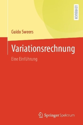 Buchcover und Innenansicht für das Buch: Variationsrechnung, eine Einführung