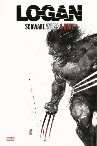 Buchcover und Innenansicht für das Buch: Logan: Black, White & Blood (2026) #1-#4