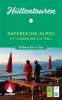 Buchcover und Innenansicht für das Buch: ROTHER Wanderbuch Hüttentouren Bayerische Alpen mit angrenzendem Tirol. 30 Touren für 2-4 Tage