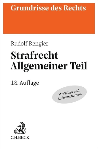 Buchcover und Innenansicht für das Buch: Strafrecht Allgemeiner Teil. Strafrecht AT