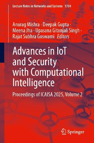 Buchcover und Innenansicht für das Buch: Advances in IoT and Security with Computational Intelligence
