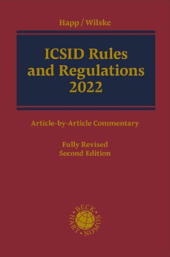 Buchcover und Innenansicht für das Buch: ICSID Rules and Regulations 2022