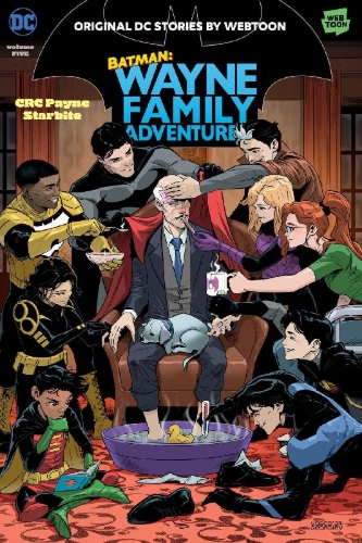 Buchcover und Innenansicht für das Buch: Batman: Wayne Family Adventures Volume Five